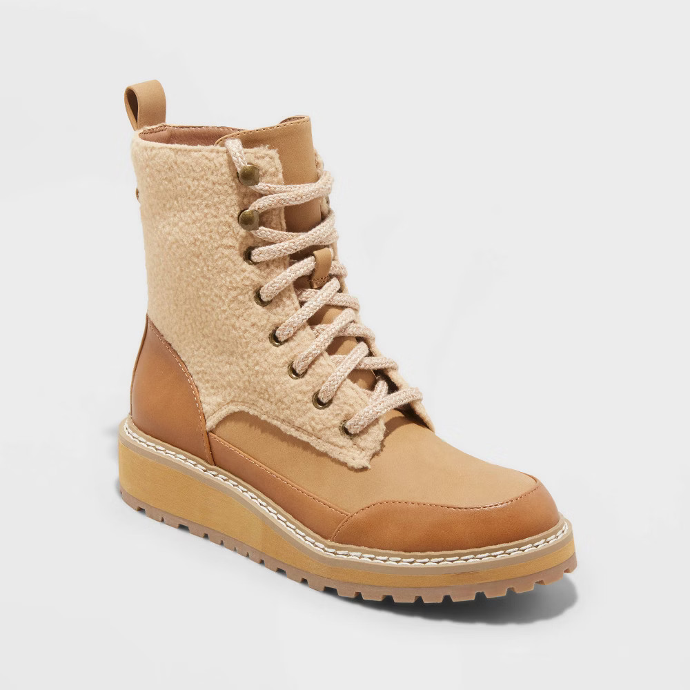 Women's Courtney Hiking Boots - Universal Thread Tan 9.5 | Target