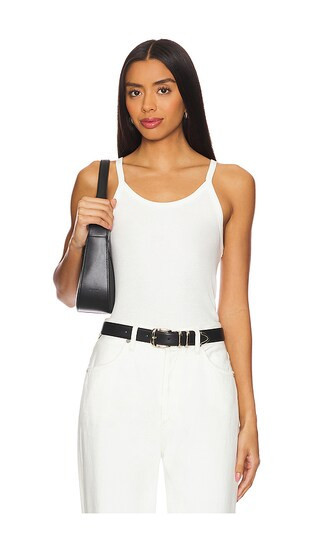 Eterne Rib Tank Top in Ivory. - size XL | Revolve Clothing (Global)