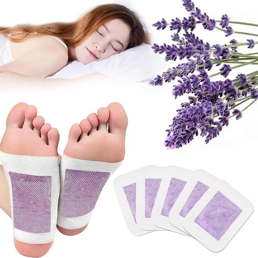 10PCS Natural Wormwood Foot Patch, Foot Care Sleep Better (Purple-10PCS) | Amazon (US)