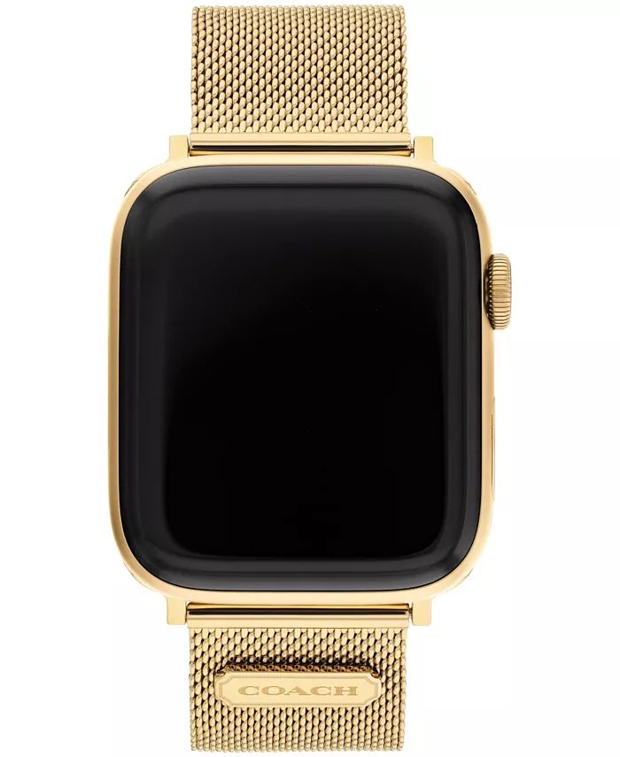 COACH Gold-Tone Mesh Bracelet for Apple Watch® 42/44/45mm - Macy's | Macy's