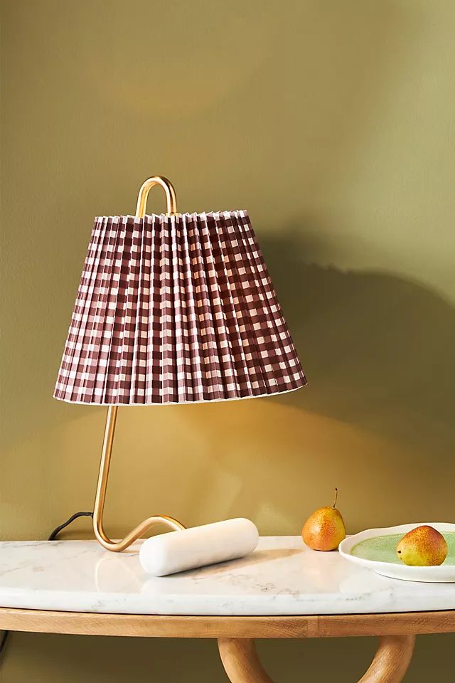 Plaid Finley Task Lamp | Anthropologie (US)