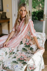 The JA Shirt Dress - Currant Stripes | Julia Amory