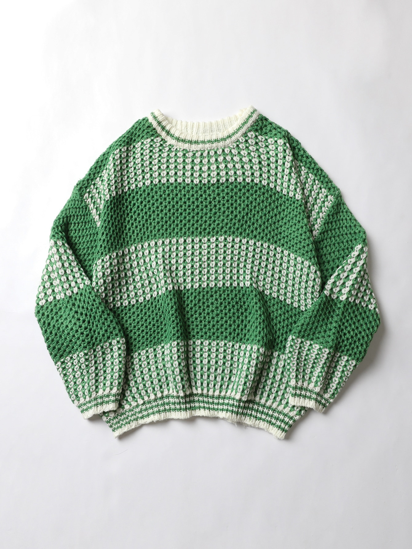 Two Tone Drop Shoulder Striped Trim Sweater4.86(1000+) | SHEIN