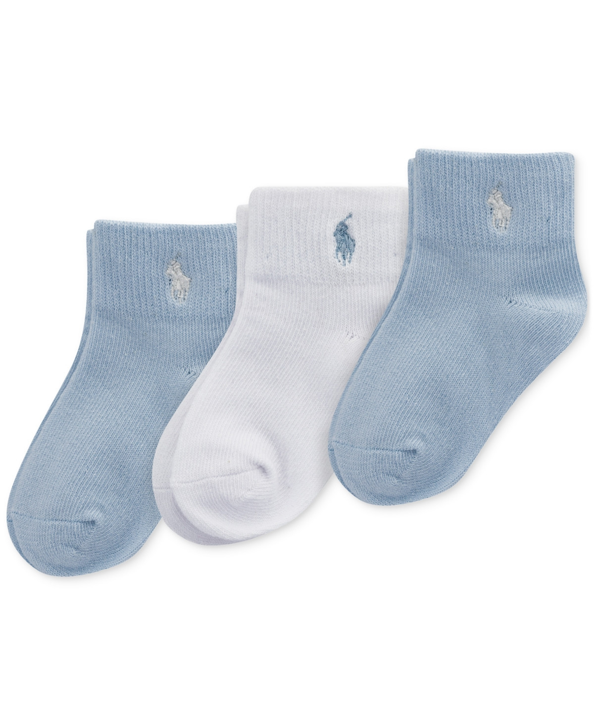 Polo Ralph Lauren Baby Boys 3-Pk. Turn-Cuff Socks - Blue | Macy's