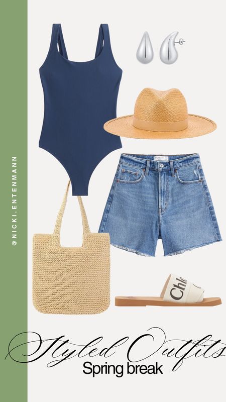 Cute casual poolside outfit for Spring break! 

Styled outfit, Abercrombie swim, wine beach bag, woven hat, resort aesthetic, beach aesthetic, nicki entenmann 

#LTKswim #LTKstyletip #LTKSeasonal