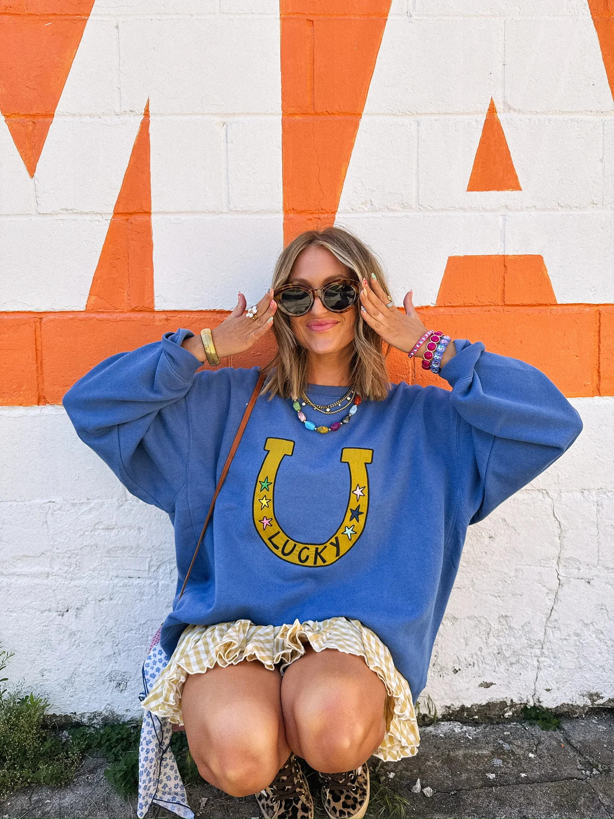 ETTA OG | lucky you sweatshirt - blue | Etta+East