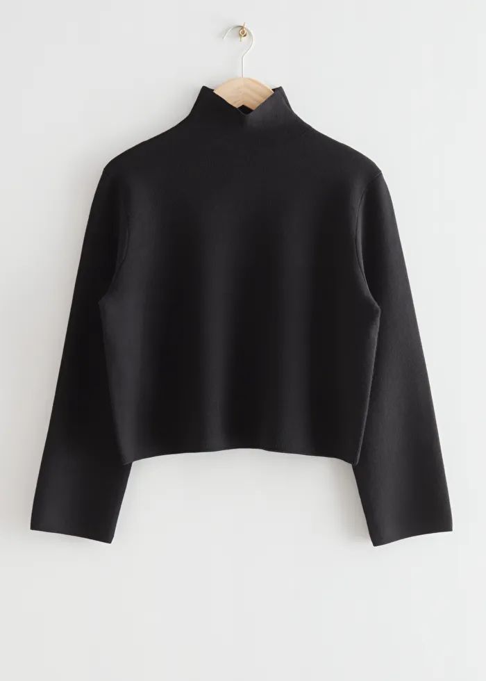 Boxy Turtleneck Knit Sweater | & Other Stories US