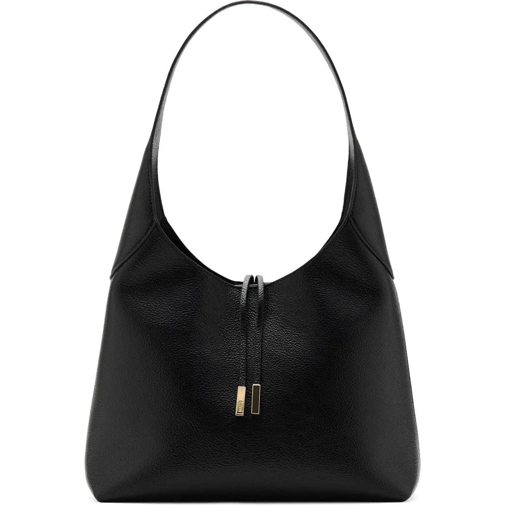 MANGO Faux Leather Shoulder Bag in Black at Nordstrom | Nordstrom
