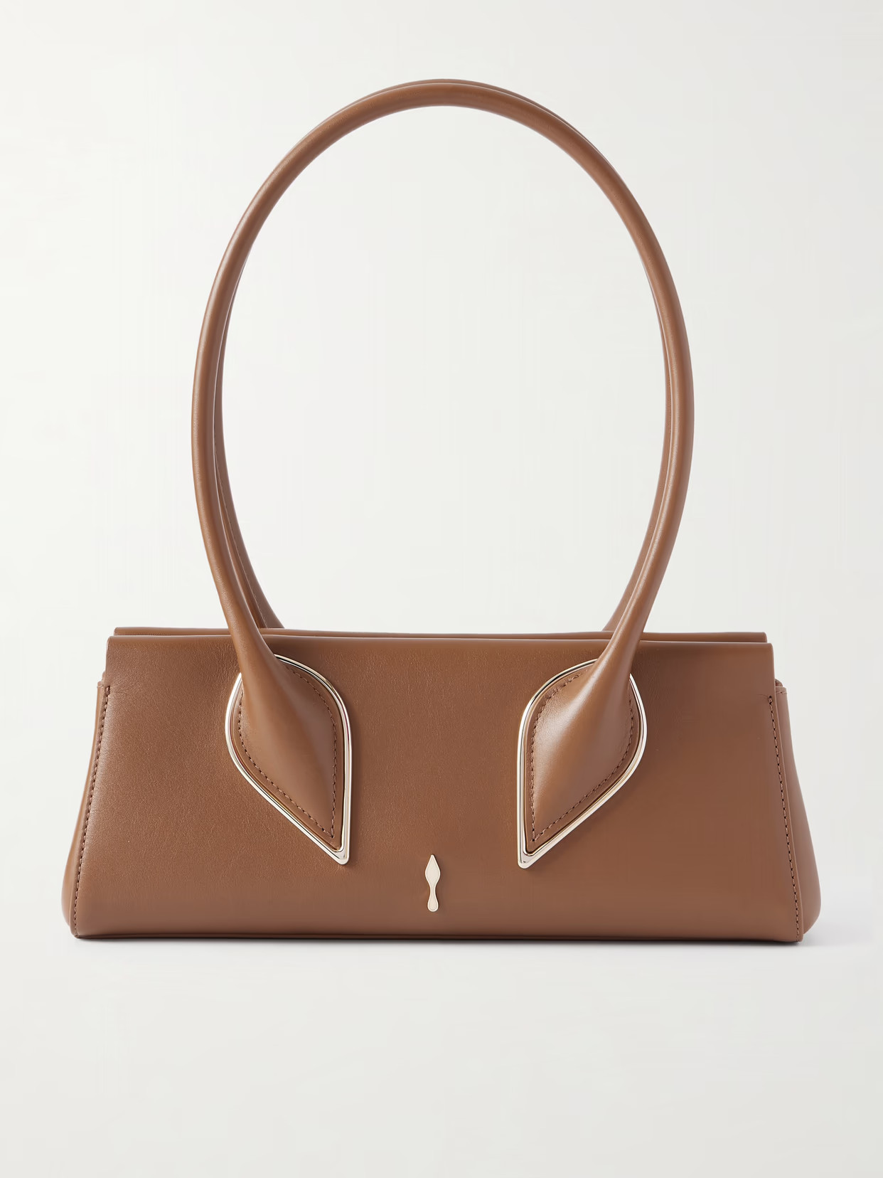 Christian Louboutin - Venus Leather Shoulder Bag - Brown | NET-A-PORTER (US)