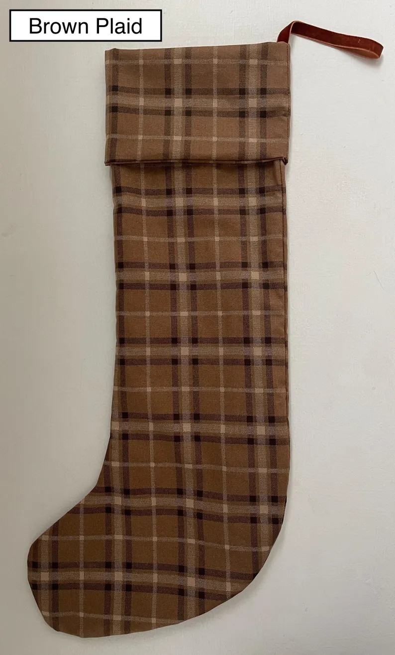 Vintage Inspired Neutral Christmas Stockings Modern Trending Classic Designer Inspire Moody Look ... | Etsy (US)