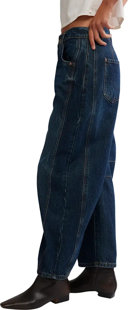 Good Luck Mid Rise Barrel Jeans | Nordstrom