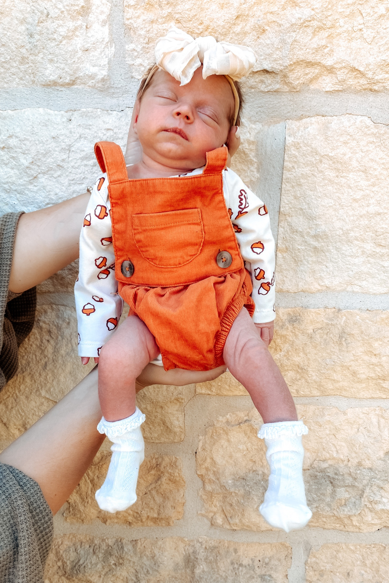 Love this teeny little fall outfit ❤️ #newborn #newbornstyle #babygirl #babygirlstyle 

#LTKbaby #LTKfamily #LTKSeasonal