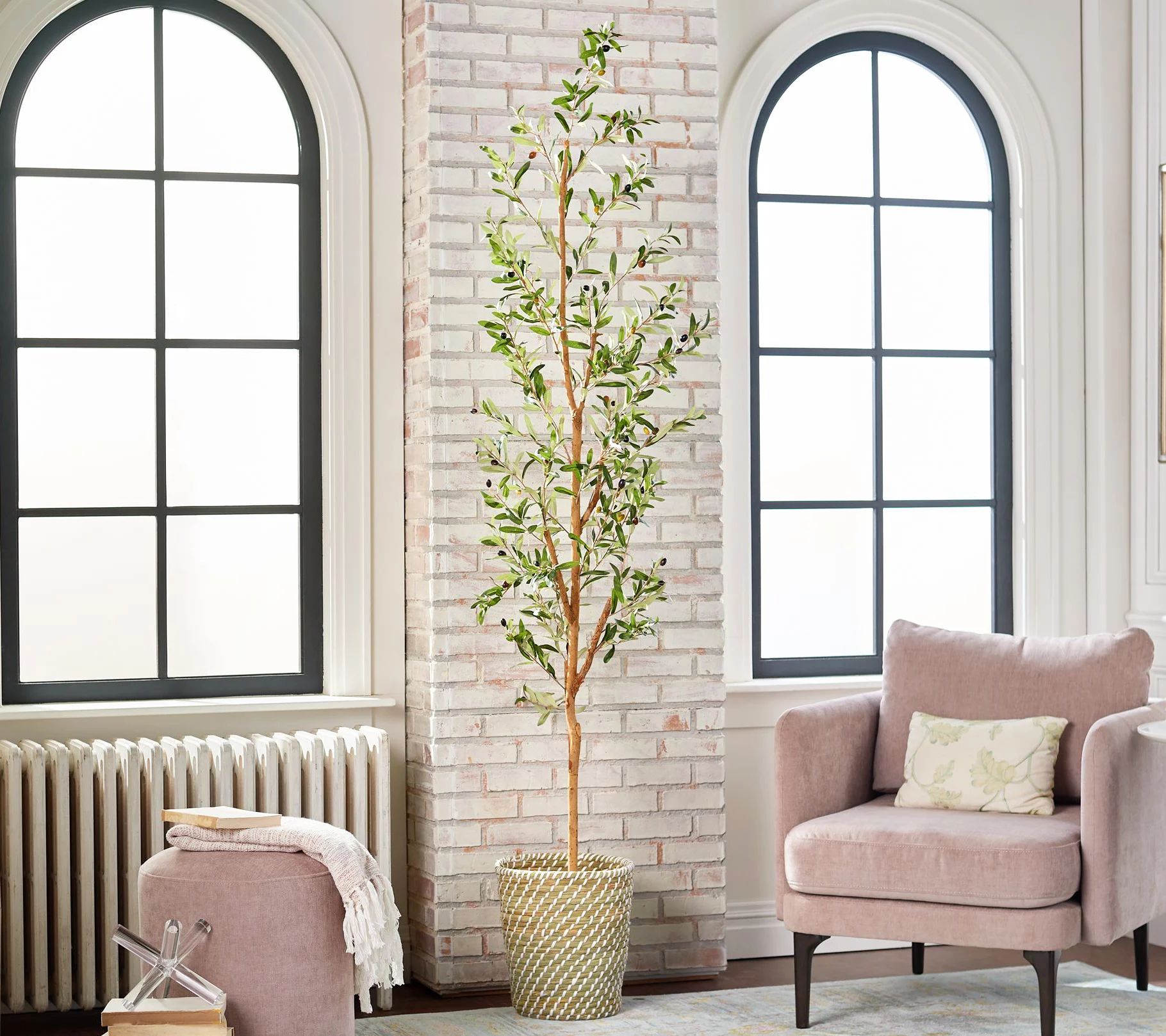 82" Olive Artificial Tree by Nearly Natural | QVC