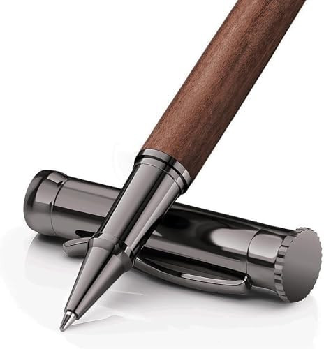 WEMATE Wood Rollerball Pen Set, Extra 2 Ink Refills(1 Black & 1 Blue), Fancy Writing Pen Nice Lux... | Amazon (US)
