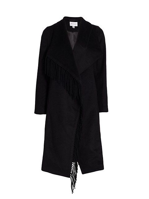 Fringe Wool Coat | Saks Fifth Avenue