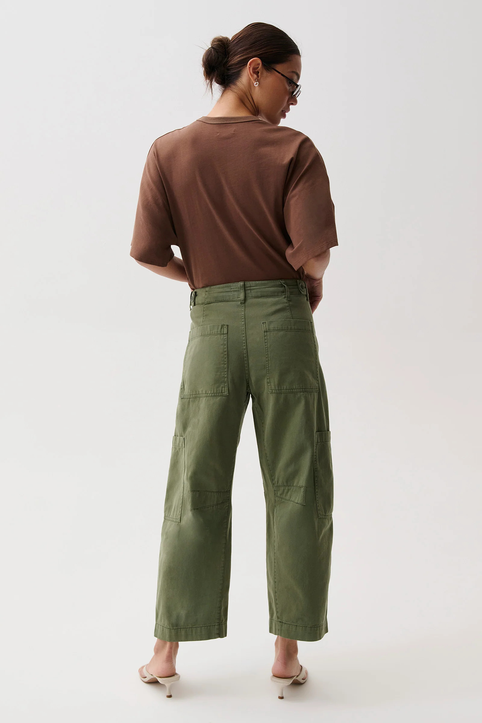 PETITE Sabrina Curved Utility Pants - Meadow | Pistola Denim