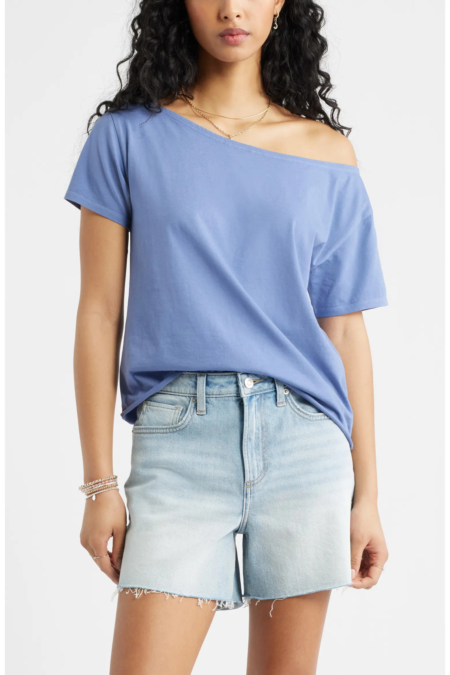BP. Relaxed Fit Boat Neck Cotton T-Shirt (Women) | Nordstrom | Nordstrom