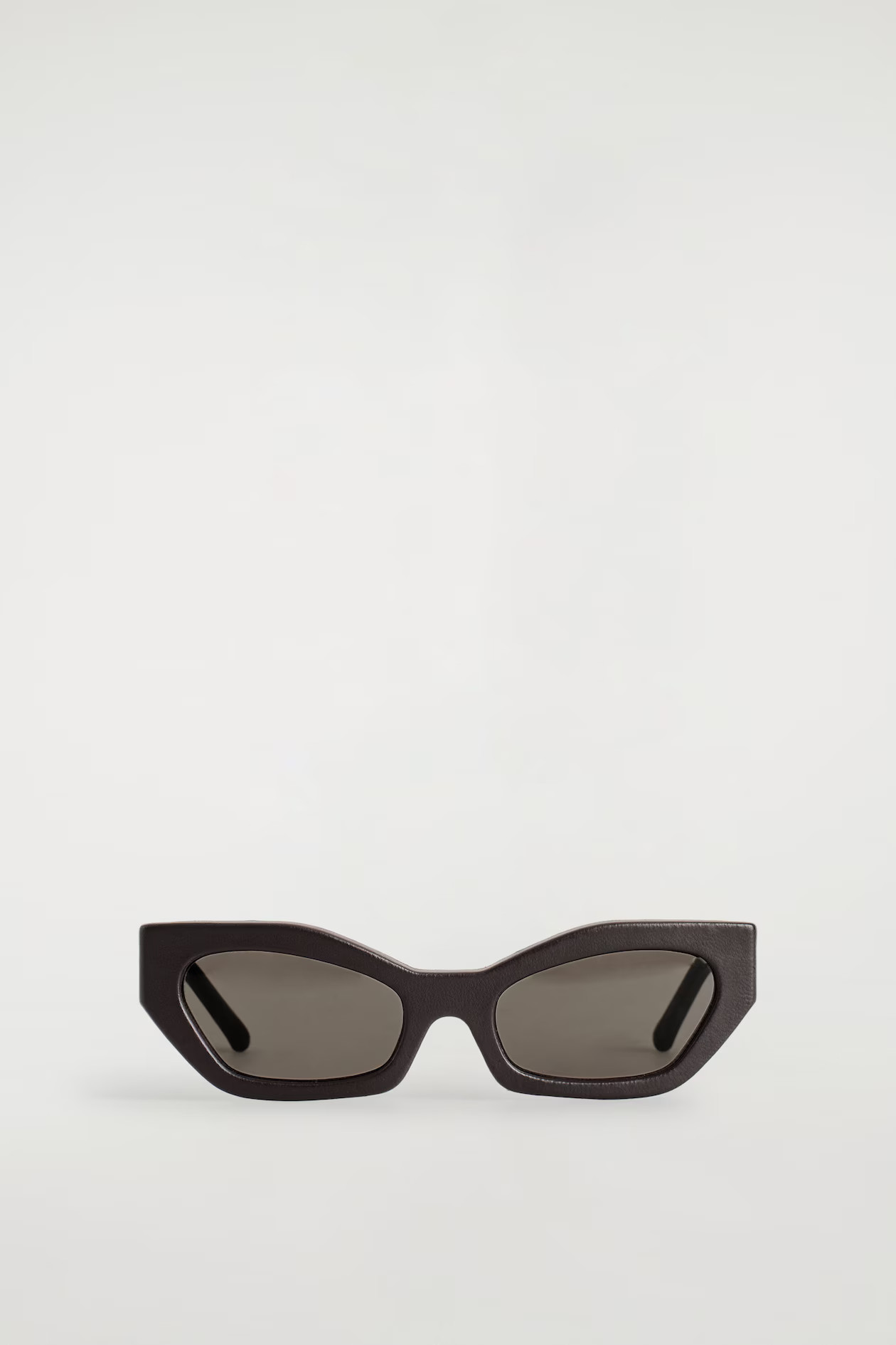 LEATHER CAT-EYE SUNGLASSES - BROWN | COS GB | COS UK