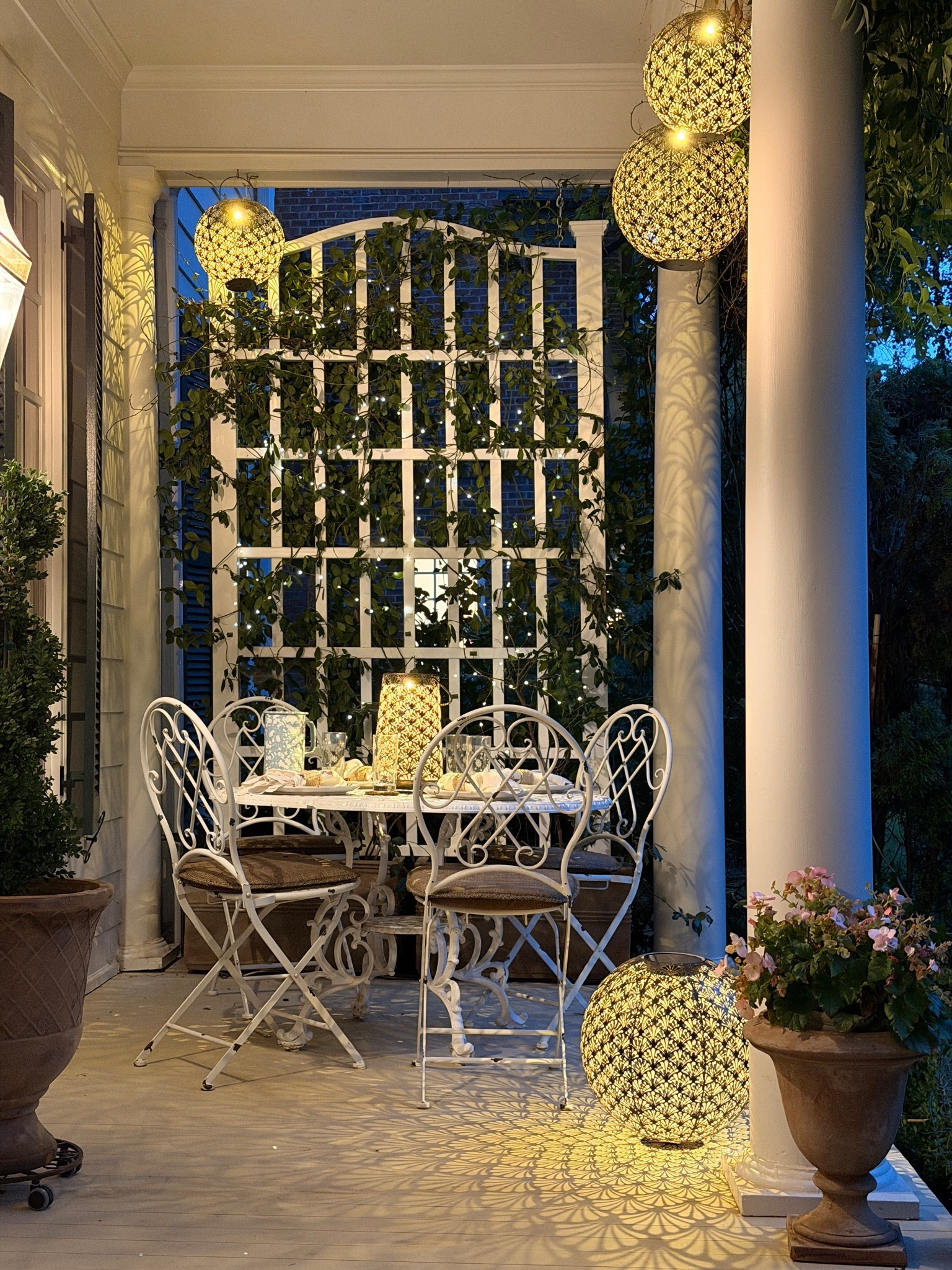 A little lighting goes a long way.  These solar lanterns and ivy lights completely transformed our porch into the coziest evening retreat. ✨

#LTKHome #LTKSeasonal