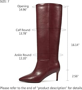 wetkiss Knee High Boots for Women, with Kitten Heel and Pointed Toe Design, Classic and Sexy | Amazon (US)