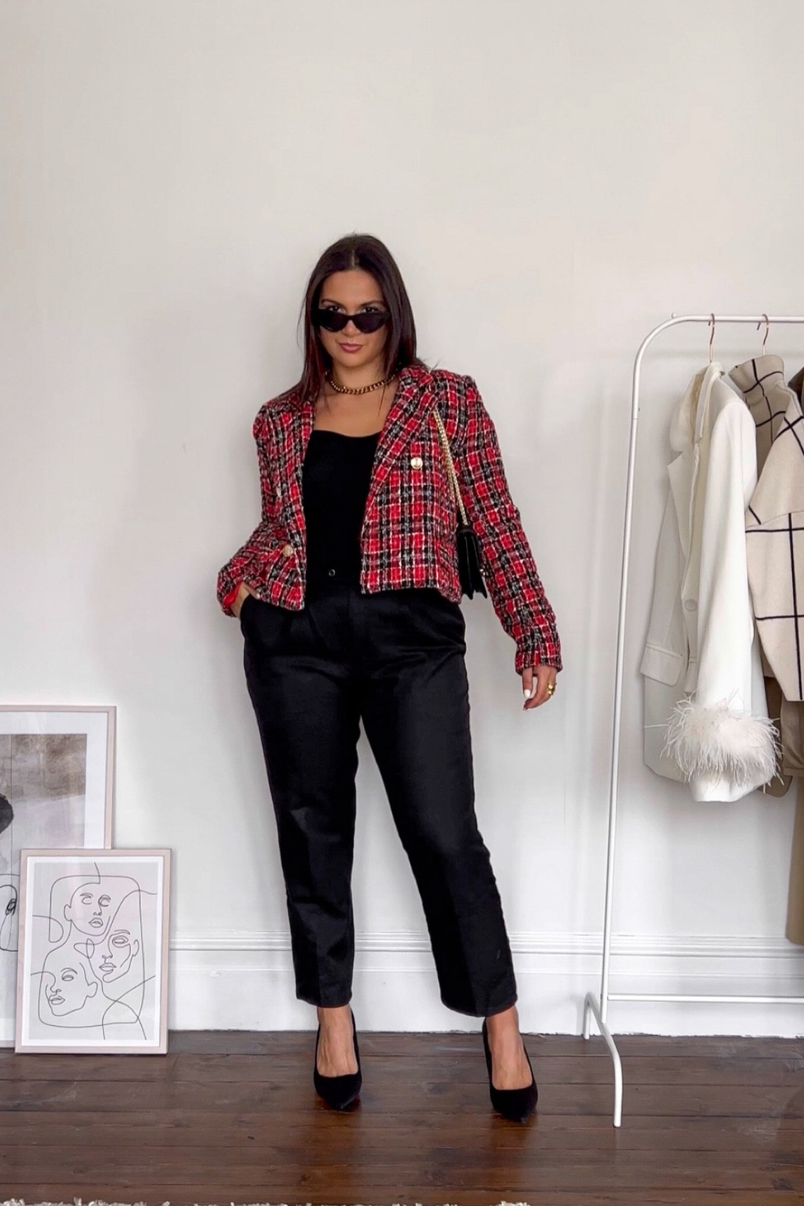 Easy all black look to wear to the office. Added the red jacket for a pop of colour. 

#LTKeurope #LTKstyletip #LTKworkwear