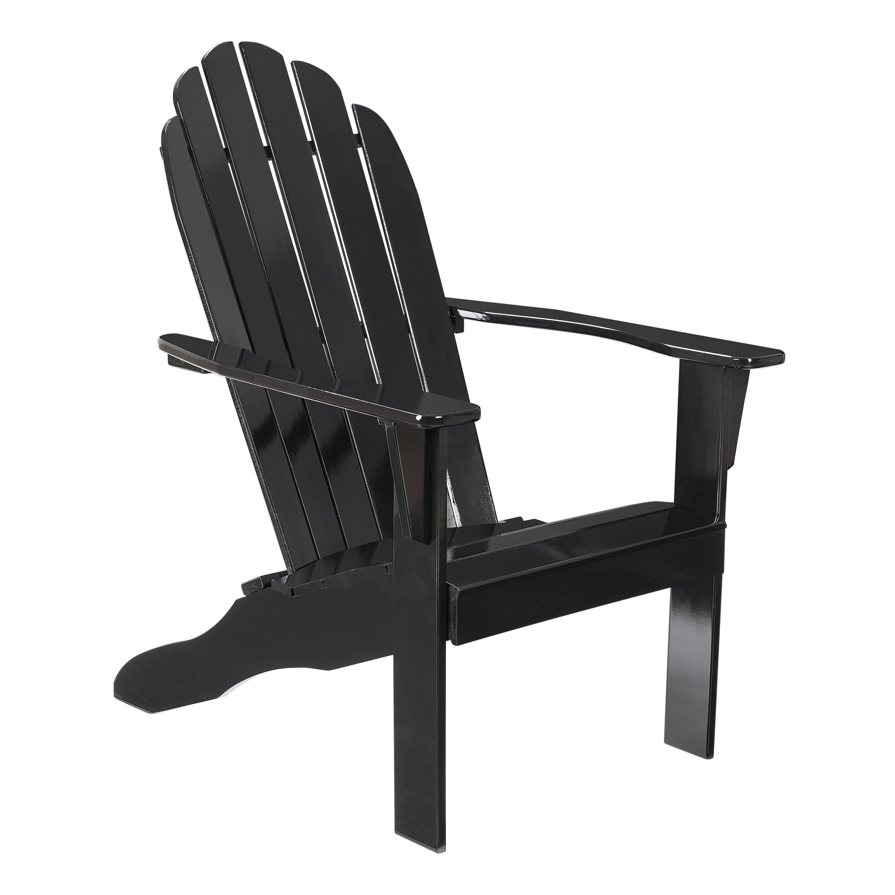 Mainstays Weather Resistant Rubberwood Adirondack Chair - Black | Walmart (US)