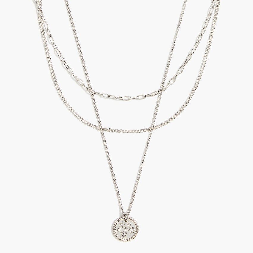 Gold coin layering necklace | J.Crew Factory