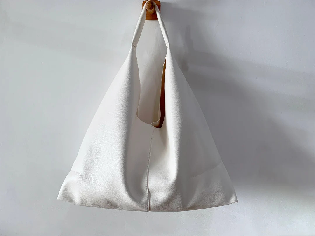 Leather Tote Bag for Women, 2-in-1 Vegan Leather Shoulder Bag, Shopping Bag Daily Bag, Leather Ho... | Etsy (US)