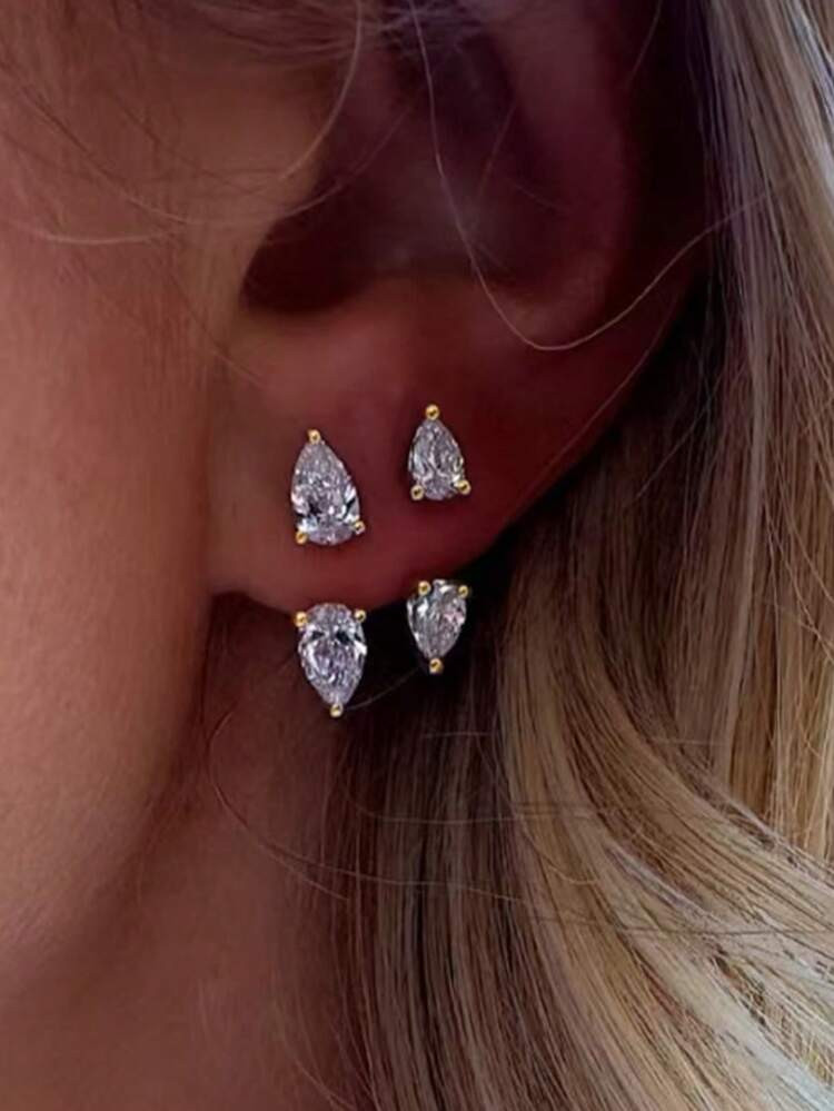 1PC Stainless Steel White Zirconia Stud Earrings For Women Acrylic Surgical Steel Screw Piercing Tragus Helix Earring Jewelry1PC Stainless Steel White Zirconia Stud Earrings For Women Acrylic Surgical Steel Screw Piercing Tragus Helix Earring Jewelry | SHEIN