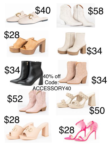 Shoes 40% off 

#LTKshoecrush #LTKsalealert #LTKSeasonal