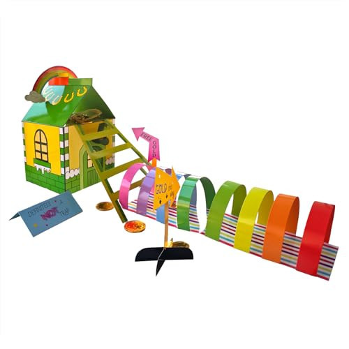 Usakiibebe St Patrick's Day Leprechaun Trap Kit - St. Patricks Day Decorations Leprechaun Trap Crafts Kit for Kids St Patricks Day Party Supplies (Rainbow Box) | Amazon (US)