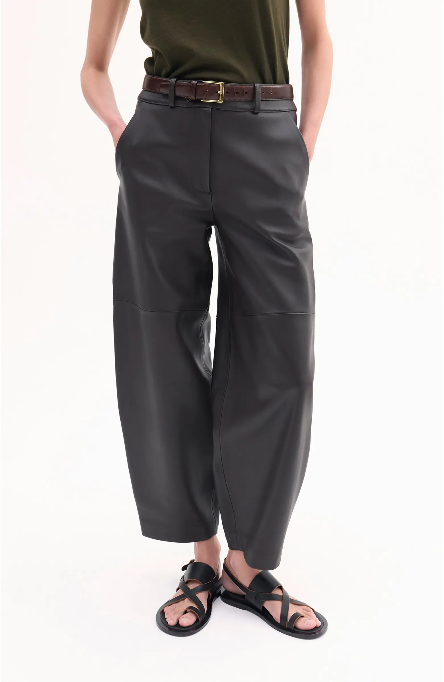 CO Cropped Leather Trouser | Nordstrom | Nordstrom