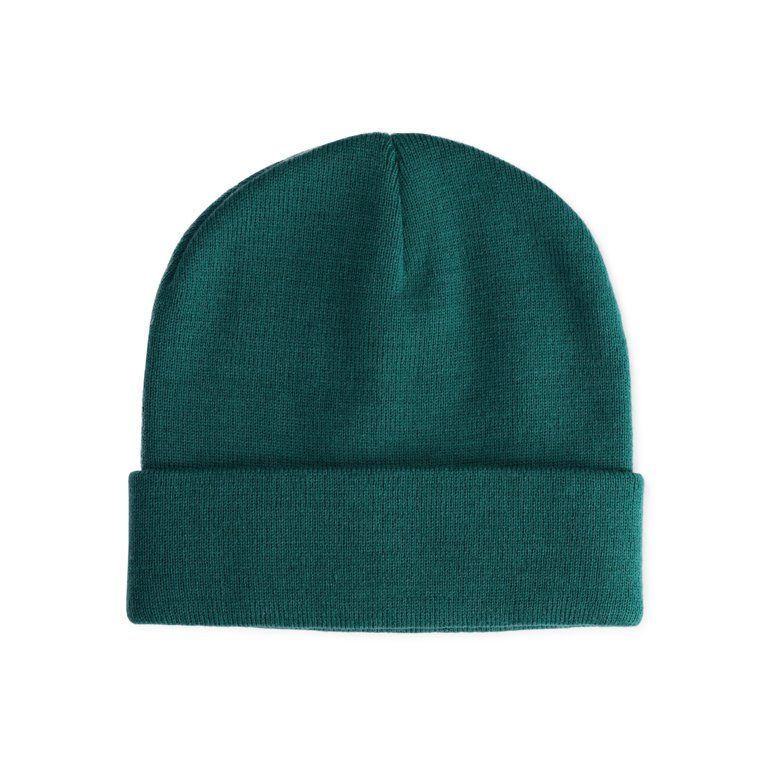 No Boundaries Women's Flat Knit Beanie Green Alligator | Walmart (US)