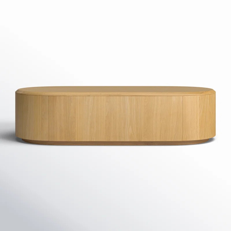 Kodie Oval Coffee Table - Light Natural Oak | AllModern