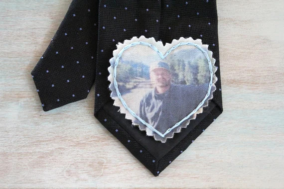 Custom Portrait. Picture Patch. Photo Tie Patch. Father of the | Etsy | Etsy (US)