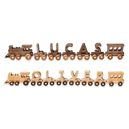 Personalized Wooden Train Name With Magnets, 1st Birthday Gift, Toddler Toy, Baby Shower, Baptism... | Amazon (US)