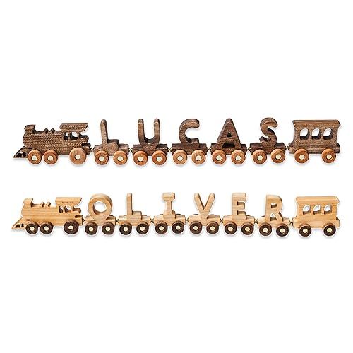 Personalized Wooden Train Name With Magnets, 1st Birthday Gift, Toddler Toy, Baby Shower, Baptism... | Amazon (US)