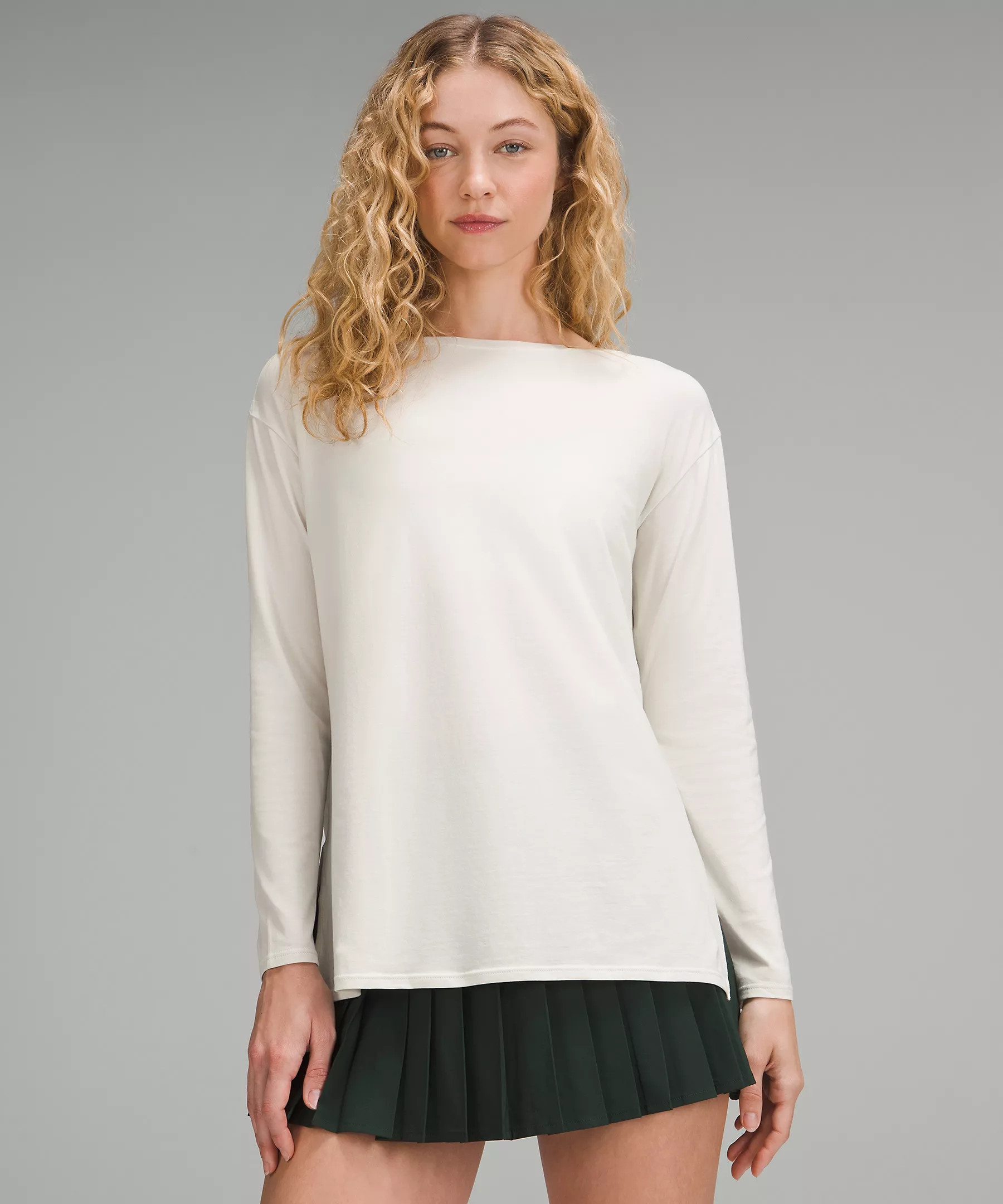 Relaxed-Fit Boatneck Long-Sleeve Shirt | Women's Long Sleeve Shirts | lululemon | Lululemon (US)