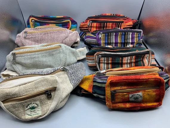 Hemp or Cotton Fanny Pack Bum Bag Unisex Money Belt Purse | Etsy | Etsy (US)