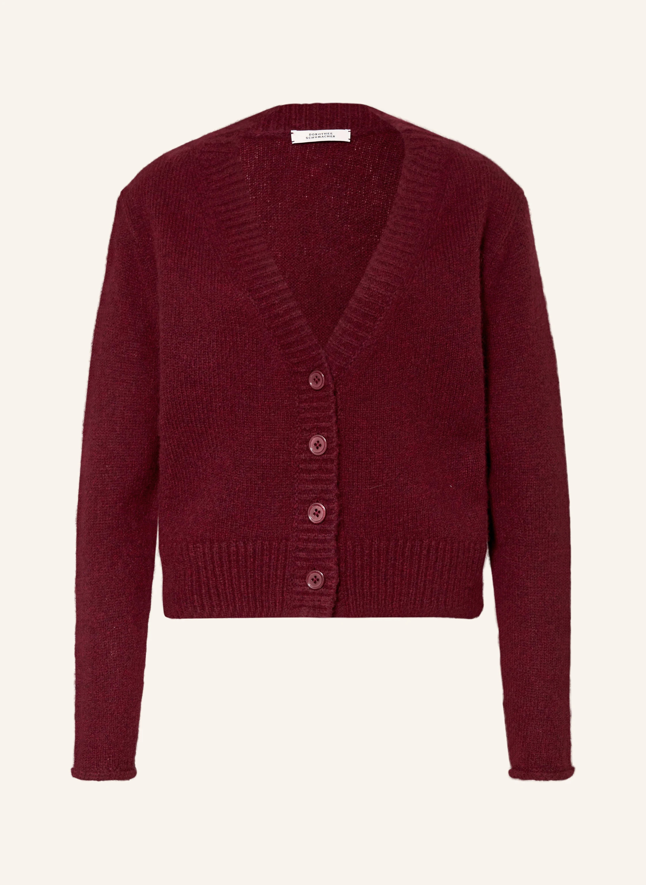 DOROTHEE SCHUMACHER Strickjacke LUXURY LOVE aus Cashmere in dunkelrot | Breuninger (DACH)