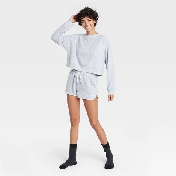 Women's Reverse Fleece Lounge Sweatshirt - Colsie™ | Target