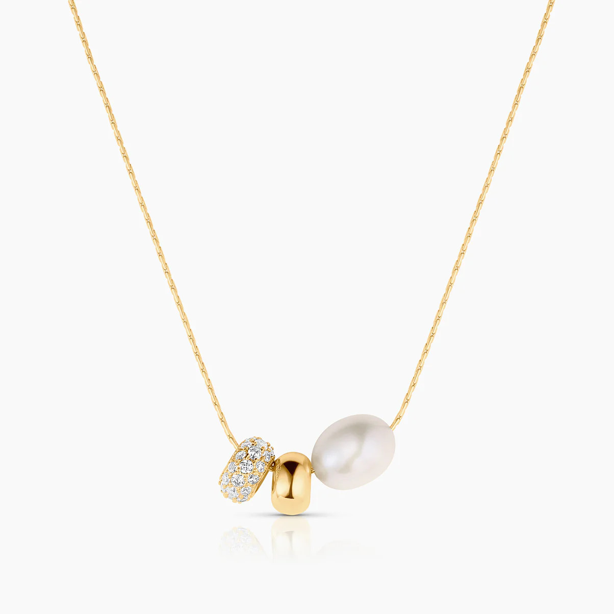 Isla Gold Bead Necklace | THATCH