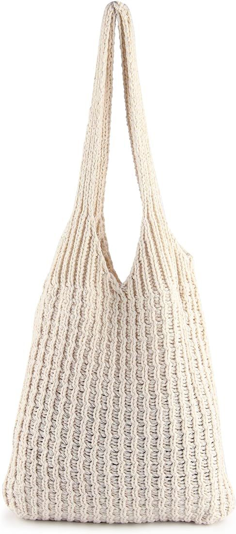 ENBEI Women's Shoulder Handbags Hand crocheted Bags large Shoulder Shopping Bag tote bag aestheti... | Amazon (US)