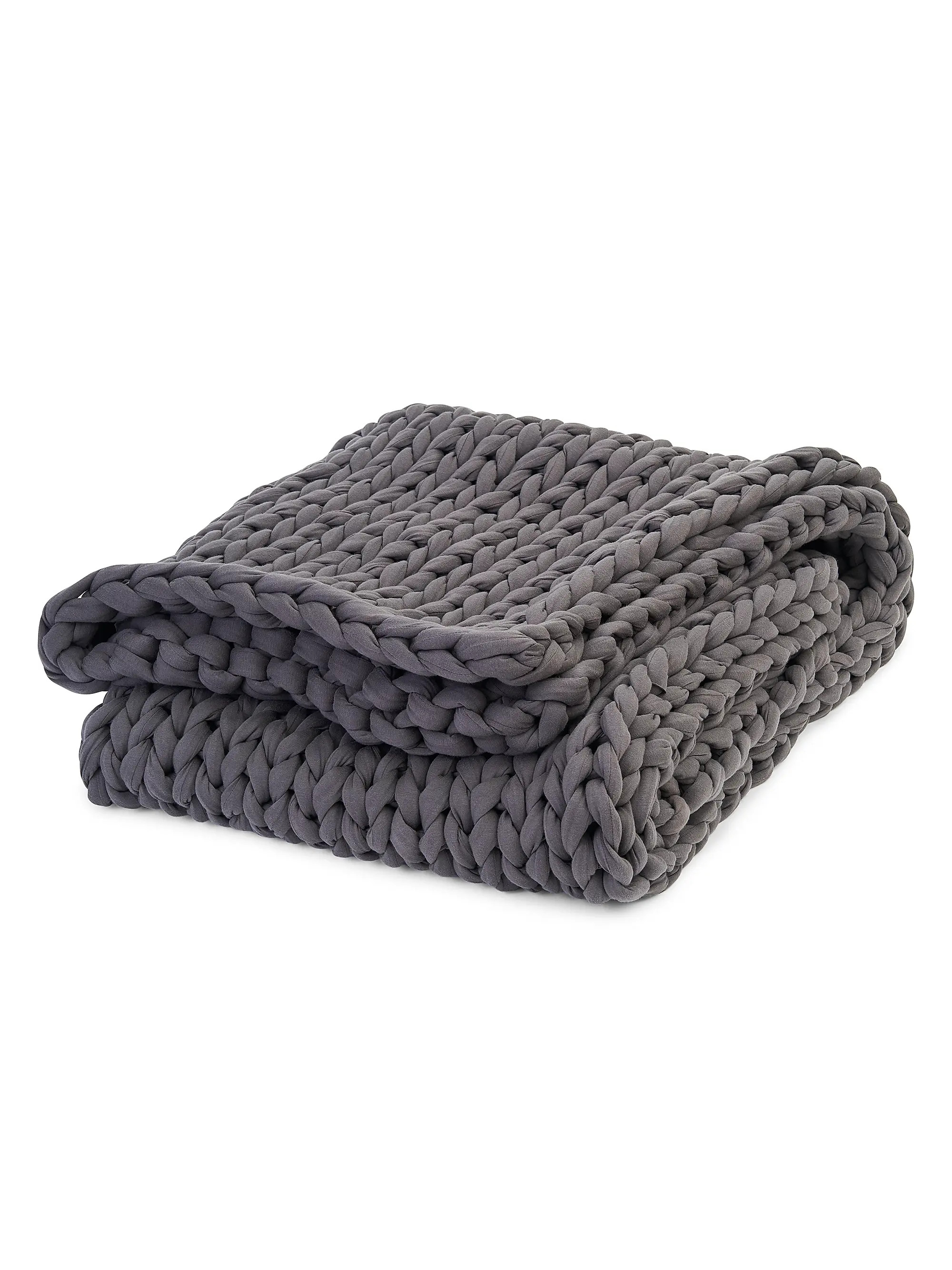 Bearaby Cotton Napper Weighted Knit Blanket | Saks Fifth Avenue | Saks Fifth Avenue