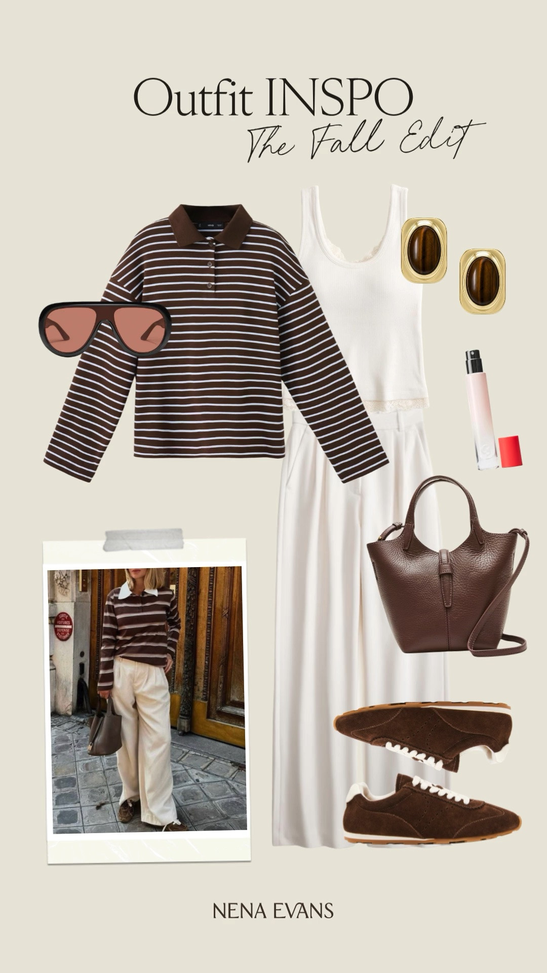 What to wear: The Fall Edit 🤎🍂 

fall outfit inspo, fall outfits women, fall fashion, fall shoes, suede sneakers, trousers, stripes, autumn outfits, business casual workwear

#LTKSeasonal