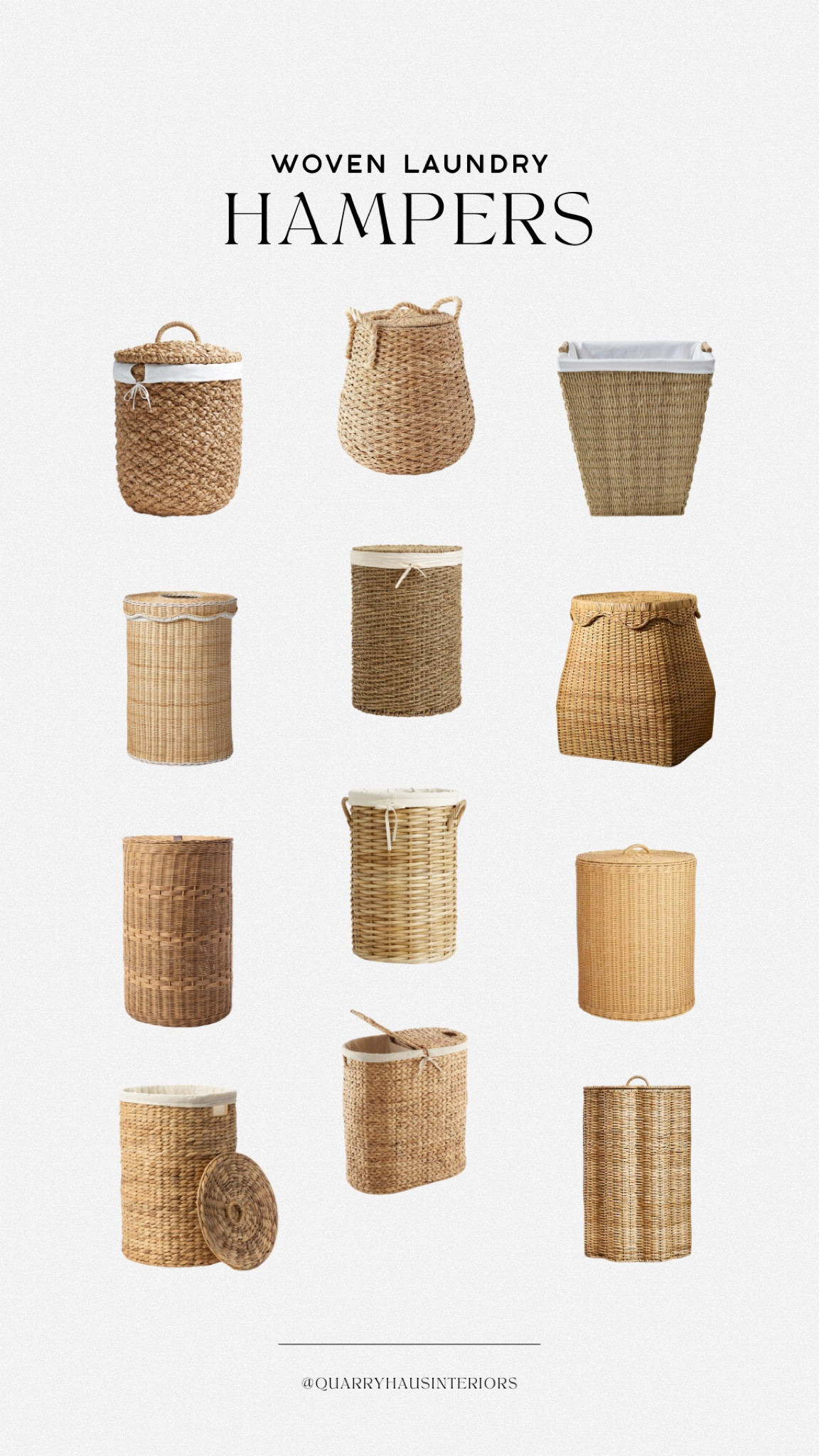 Woven laundry hampers that are pretty and practical 🧺 including budget friendly finds starting at $29!

#LTKFindsUnder100 #LTKFamily #LTKHome