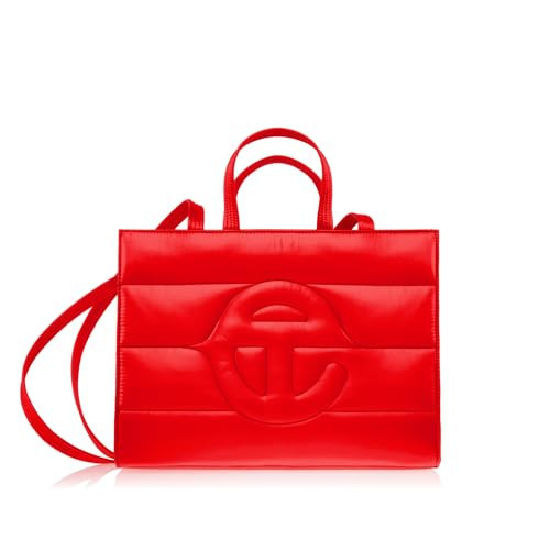 TELFAR Medium Puff Shopper - Red | Amazon (US)