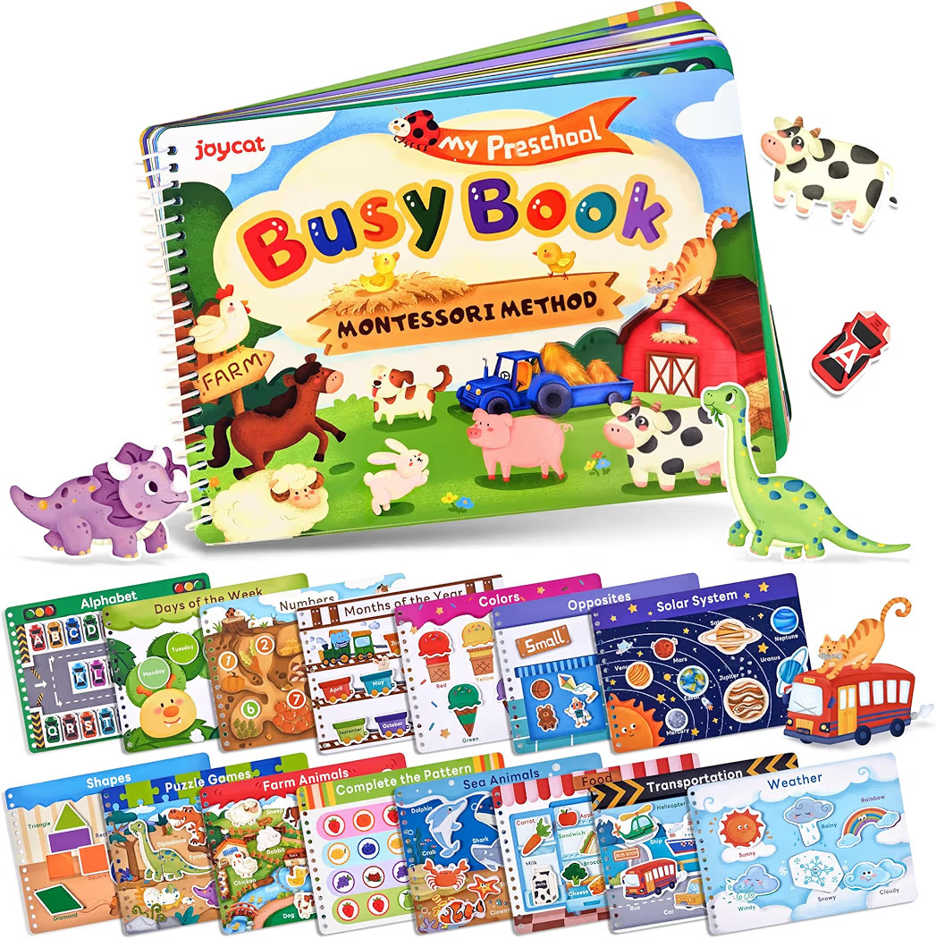 JoyCat Preschool Busy Book for Toddlers 3-5, Learning Activities, Educational Sensory Toys, Autis... | Amazon (US)