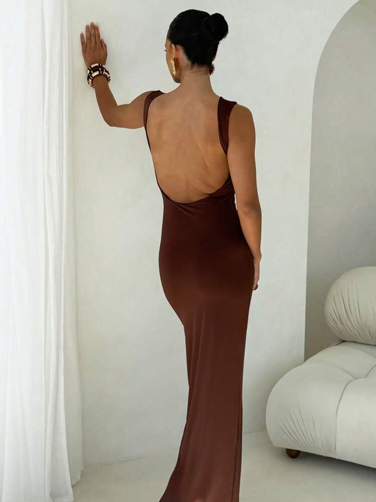 Kleid lang braun | SHEIN