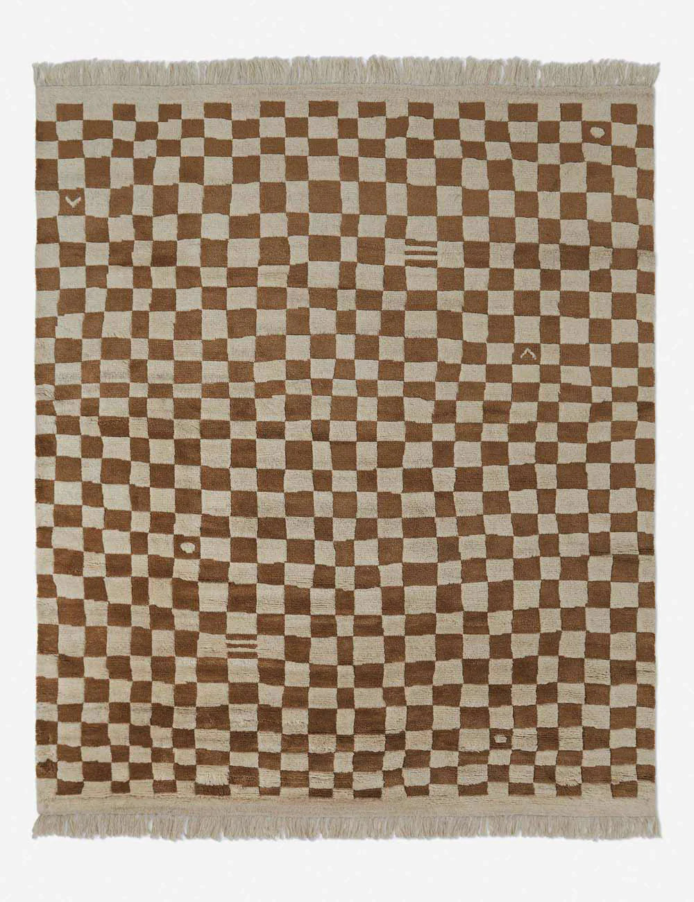 Irregular Checkerboard Hand-Knotted Wool Rug by Sarah Sherman Samuel | Lulu and Georgia 
